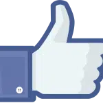 The Facebook like icon